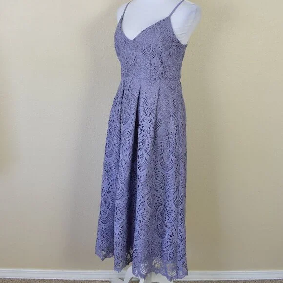 Gianni Bini Abigail Lace Crochet Midi Dress - 4 - Picture 4 of 9